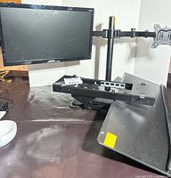 Monitor, mount, keyboard tray overview