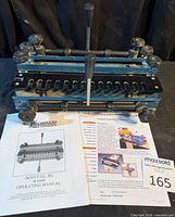 Full view of Woodstock W1099 dovetail jig with manual