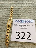 Full view of watch front and bracelet