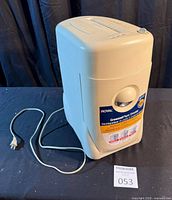 Front view showing Royal VF1000 shredder and power cord