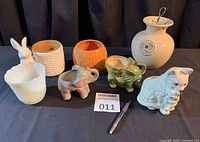 Group overview of all eight planters