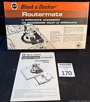 Front view of boxed Routermate with manual visible