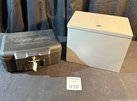 Both safes closed side by side