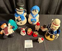 overview of entire lot on black backdrop