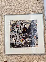 Full view of framed abstract print