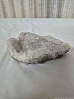 Full view of quartz cluster on table