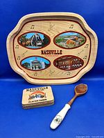 Front view of all three Nashville souvenir items