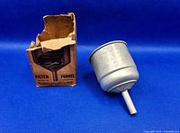 Funnel front with box front showing graphics