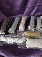 All eight sealed catnip toys, assorted colours