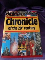 Front cover of Chronicle of the 20th Century hardcover book with dust jacket