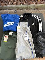 All five apparel items displayed together