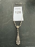 Full view of necklace showing overall design and length