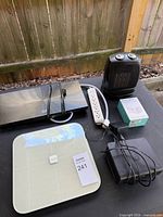 Group shot of all electronics in lot