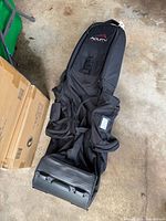 Top view showing overall shape, Acuity logo, handles, straps