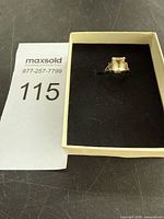 Ring in presentation box showing overall design