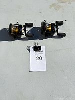 Both Ryobi AD4000V reels side by side