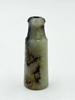 Full view of jade snuff bottle upright