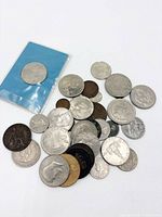 Overview of entire assorted coin lot