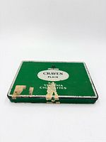 top view of Craven Plain tin showing branding and wear