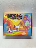 Front of Impala skate box with artwork