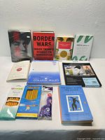 All items in lot laid out on table