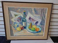 Front view of framed painting showing full composition and frame