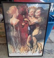 Framed Peter Dahl poster overall view