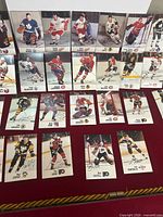 Front view of entire 45-card set laid out in rows