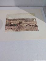 Overall view of matted Van Gogh print