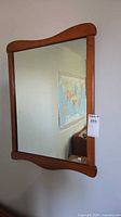 Front view of rectangular Vilas wall mirror