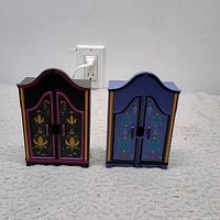 Front view of both wardrobe closets side by side