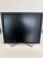 Front view of Dell 1907FPt monitor on stand
