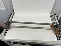 Full view of two 36" pipe clamps side by side