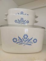 Blue cornflower CorningWare casseroles