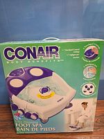 Front of Conair Body Benefits Ultra Massaging Foot Spa box