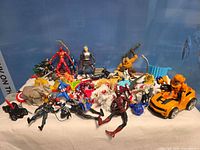 Wide view of entire assortment on table