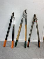 All three loppers upright for full view