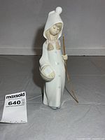 Full view of Lladro figurine standing
