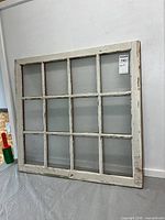 Front view showing full 12-pane window