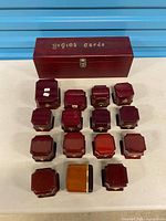 Overview of all boxes laid out