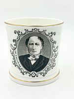 front view showing portrait and gilt trim