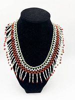 Full view of necklace on display bust