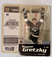 Front view of sealed McFarlane NHL Legends Series 1 Wayne Gretzky figure