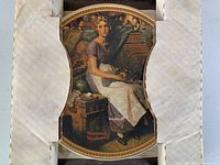 Plate in original packing showing Rockwell artwork and name