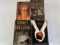 All four paperback novels front covers visible