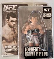 Front view of sealed Forrest Griffin action figure packaging