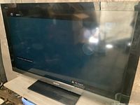 Front view of Sony Bravia TV powered on
