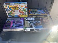 All four boxed items displayed together