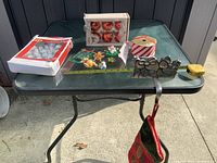 All items displayed on table for overview