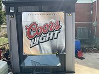 Front of banner showing Coors Light logo and graphics